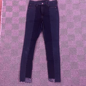 two toned skinny jeans